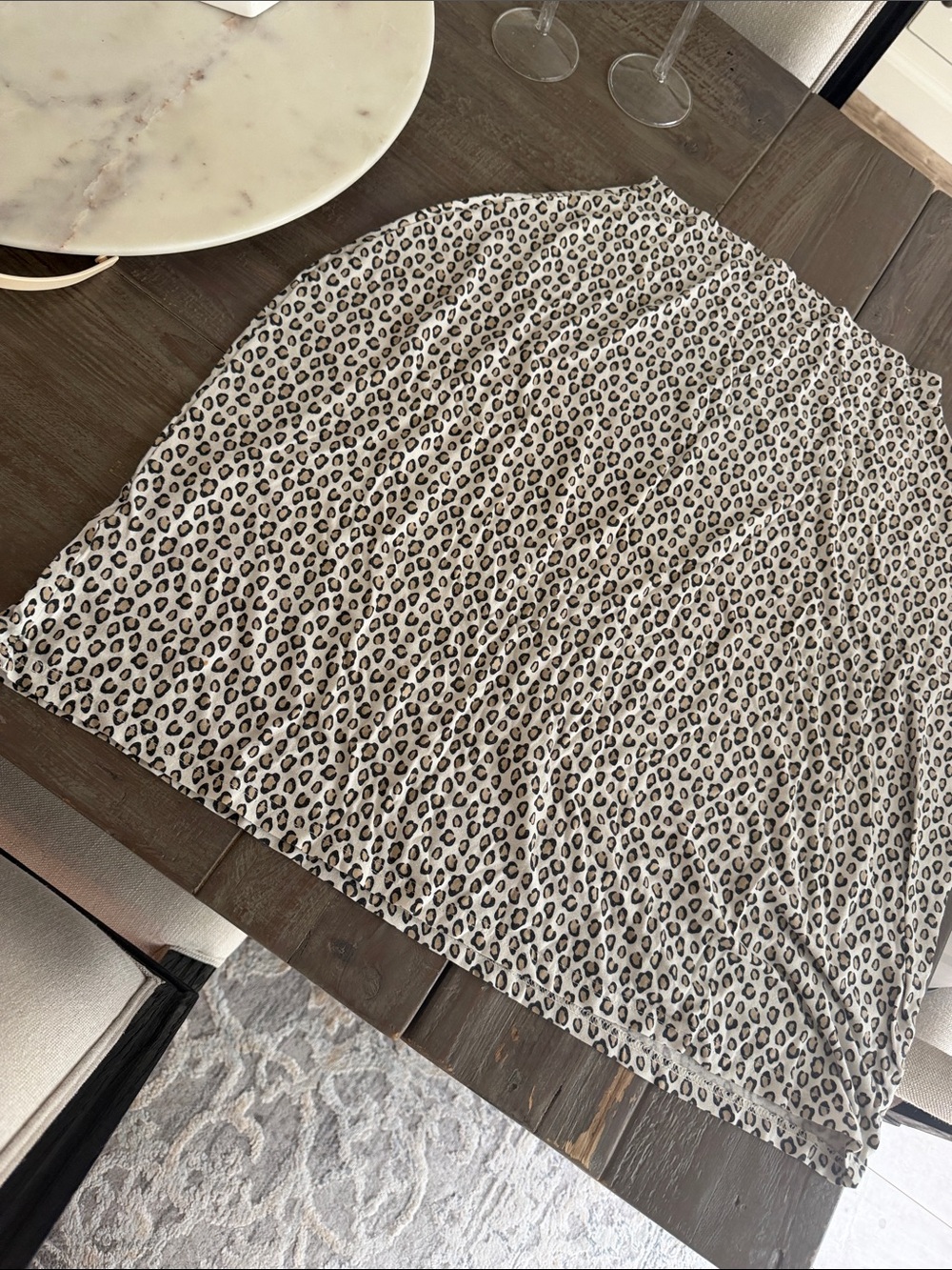 Leopard Print Nursing / Cart Seat cover